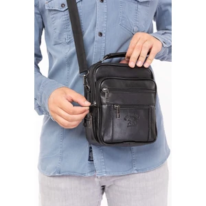 Erkek Hakiki Deri Çelik Kasalı Orta Boy El ve Omuz Askılı  Çanta