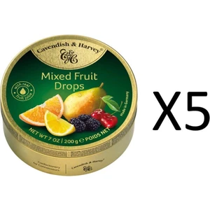 Cavendish & Harvey  5’li Karışık Meyve Aromalı Şeker 200 gr