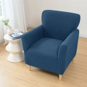 Btf Home Likrali Streç Lastikli Esnek Kare Desen Berjer Tek Kişilik Kotuk Örtüsü Koltuk Kılıfı