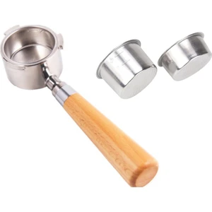 Filtre Için Kahve Dipsiz Portafilter 51 mm Yedek Filtre Sepeti Seti Kahve Aksesuarları, 3 Adet (Yurt Dışından)