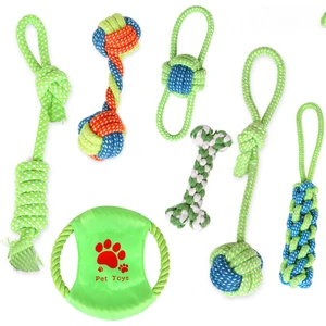 Haftalık Köpek Diş Çıkarma Oyuncakları, Interaktif Köpek Ipi Oyuncak, Doğal Pamuk Köpek Çiğneme Oyuncağı, 7 Paket… (Yurt Dışından)
