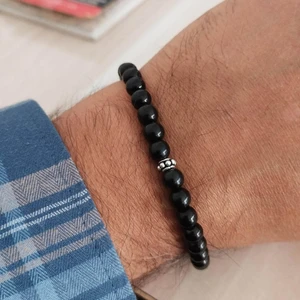 Oltu Tesbih Bileklik 33 Taneli Gümüş Tasarım Oltu Tesbih Bileklik