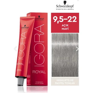 Igora Royal Saç Boyası 9,5-22 Açık Mavi 60 ml