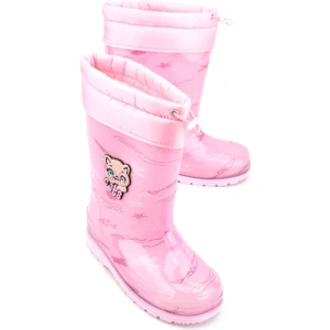 Kışlık Kız Çocuk Içi Sıcak Astarlı Su Geçirmez Yağmur Bot Çizme