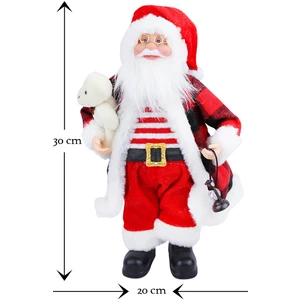 20X30 cm Ayıcıklı Noel Baba Yılbaşı Süs