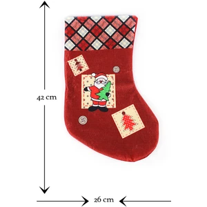 Noel Baba Dekoratif Yılbaşı Süs Çorap 42*26 cm