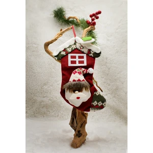 Lüx Noel Çorap Yılbaşı Süsü 25*15 Cm