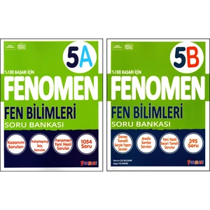 Fenomen Yayıncılık 5. Sınıf Fen Bilimleri Soru Bankası 5A - 5B 2 Kitap
