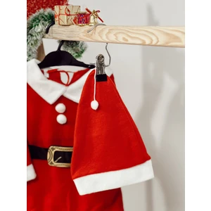 Kız Çocuk Şapkalı Noel Elbise