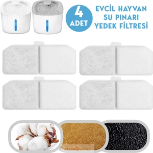 Kedi Köpek Su Çeşmesi Su Pınarı Filtresi 4 Adet
