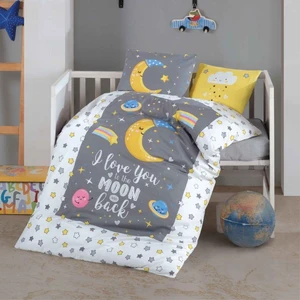 Bebek Nevresim Takımı Luna V1 Gri