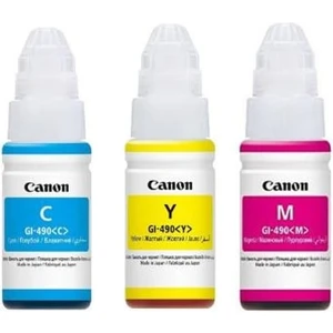490 GI-490 Pixma G1410 Orjinal 3 Renk Mürekkep Seti c-Y-M Mavi Sarı Kırmızı