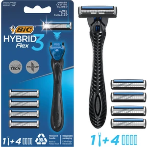 Flex 3 Hybrid Erkek Tıraş Bıçağı 1 Sap + 4 Başlık (3 Bıçak)