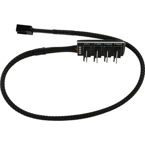 Pwm Fan Hub, 4-Pin Bilgisayar Cpu/şasi Fan Güç Çoklayıcı Bağlantı Kablosu Adaptörü Bilgisayar Radyatör Fanı Için (Yurt Dışından)