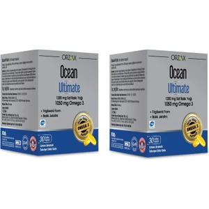 Ocean Ultimate 1050 Mg Omega 3 Balık Yağı 30 Kapsül 2 Adet