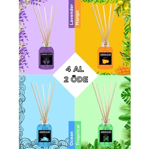 Jardin D'or 4'lü Oda Kokusu Seti - Avantajlı Paket (Lavanta-Mango-Tropıcal-Okyanus)