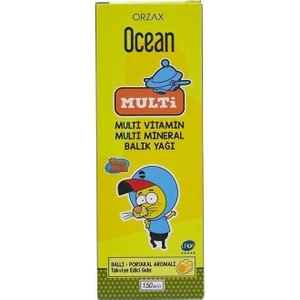 Ocean Balık Yağı Şurup Ballı Portakal Aromalı 150 ml Kral Şakir Kutuda