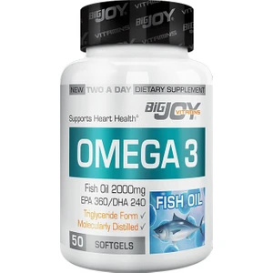 Bigjoy Vitamins Omega 3 2000 Mg ( 360 EPA / 240 DHA ) 50 Softgel BİG351924