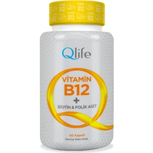 Vitamin B12 + Biotin & Folik Asit 60 Kapsül