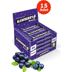 Blueberry Şeker Ilavesiz Vegan Glütensiz Kuruyemiş Bar 15 Adet