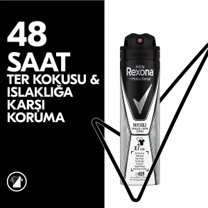 Men Erkek Anti-Perspirant Sprey Deodorant  Invisible Black White Ter Kokusuna Karşı  150 ML