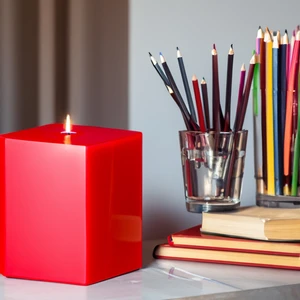 Kare Mum 10 x 12 Cm Büyük Küp Mum