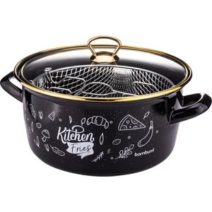 Darky - Kızartma Tenceresi Siyah Kitchen 22 cm