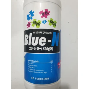 Blue-N 20-5-0+(3mgo) Sıvı Azo, Fosfor, Magnezyumlu Gübre 1 Lt