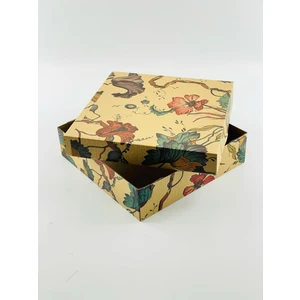 Feza Kutu 23X23X6 Hediyelik Kutu Kraft Kutu Karton Kutu Yılbaşı Kutusu Pasta Kutusu Kargo Kutusu (10 Adet)