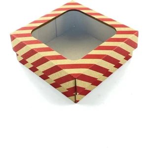 Feza Kutu 15X15X6 Hediyelik Kutu Kraft Kutu Karton Kutu Yılbaşı Kutusu Pasta Kutusu Kargo Kutusu (10 Adet)