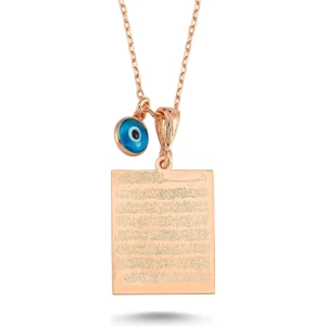 Hypnose Silver Ayetel Kürsi Kare Gümüş Kolye