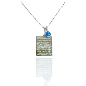 Hypnose Silver Ayetel Kürsi Kare Gümüş Kolye