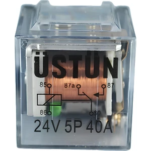 Mini Röle Şeffaf 24V 5p 40A 87A 5 Terminalli