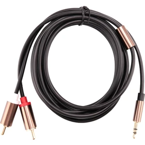 Jack 3.5mm - 2 Rca Ses Kablosu Aux Splitter 3.5mm Stereo Erkek - Erkek Rca Adaptörü 2 Hoparlör Kablosu 1 M (Yurt Dışından)