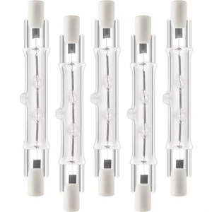 Decisive 5 Paket R7S 118MM 300W 230V,R7S Halojen Doğrusal Ampul, Inşaat Işi Peyzaj Aydınlatma Için Kısılabilir Halojen Lamba (Yurt Dışından)