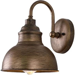 Vintage Duvar Aplik Gooseneck Ahır Düz Hafif Endüstriyel Vintage Çiftlik Evi Duvar Aplik Açık Su Geçirmez (Bronz) (Yurt Dışından)