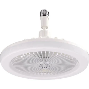 E27 Işıklı Tavan Vantilatörü, Kapalı Düşük Fan Işığı, Gizli Elektrikli Fan Gimbal Lamba Tutucu (Beyaz) (Yurt Dışından)