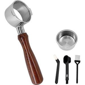 Kahve 51MM Dipsiz Portafilter Icona Ecp ECOV311 Espresso Makinesi ile Uyumlu, Taban Filtre Tutucu Yok (Yurt Dışından)
