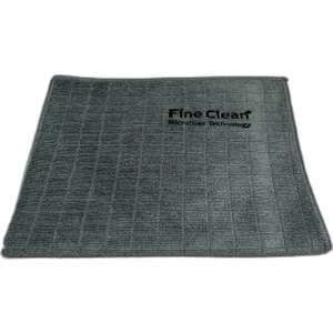 Fine Clean 1 Adet Gri Mikrofiber Kareli Toz ve Mutfak Bezi 40X40 cm