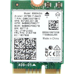 Çift Bant Kablosuz Ac 9560 Masaüstü Kiti Için 1730 Mbps Bluetooth 5.0 802.11AC M.2 Cnvı 9560NGW Wifi Kartı (Yurt Dışından)