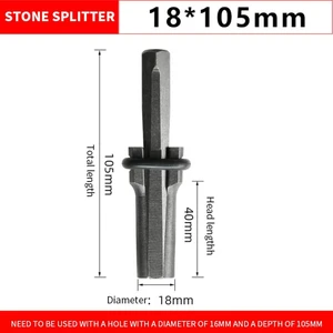 16/18MM Taş Yarma Kama Fiş Kama Taş Ayırma Aracı Tüy Şimler Beton Kaya Mermer Taş Yarma El Aracı (Yurt Dışından)