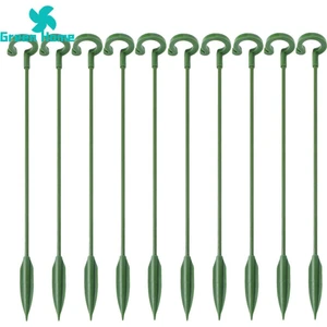 Bitki Destek Kazıkları 10 Adet Bitki Destek Kazıkları W/ Klips Nergis Zambağı Kafesi Bahçe Domates Orkide Zambak Şakayık Gül Için Tek Kök Çiçek Kazığı Sabit Çiçek Destek Kazıkları (Yurt Dışından)