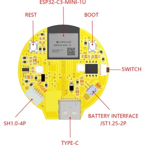 ESP32-C3 Geliştirme Kartı 1.28 Inç 240X240 IPS Akıllı Ekran LCD Modül Wifi&bluetooth Dokunmatik, Siyah Kabuk (Yurt Dışından)