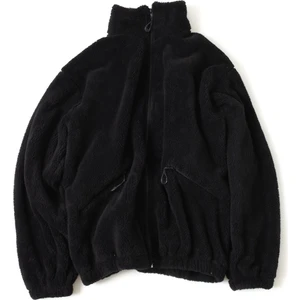 Roberto Bornova Unisex Siyah Oversize Peluş Ceket