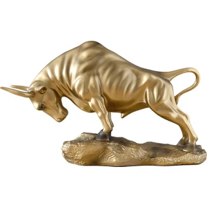 Icı Boğa Heykelcik Heykeli Heykel El Sanatları Feng Shui (Yurt Dışından)