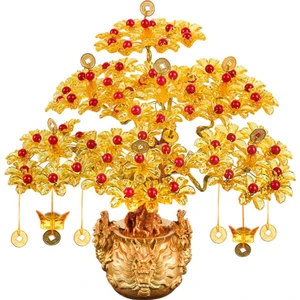 Dekor I Için Ağaç Feng Shui Bonsai Heykelleri Getirin (Yurt Dışından)