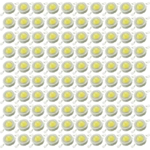 100 Adet LED Boncuk Doğal Beyaz LED Işık 1W Yüksek Güçlü Lamba Çipi 4000K LED Çip (Yurt Dışından)