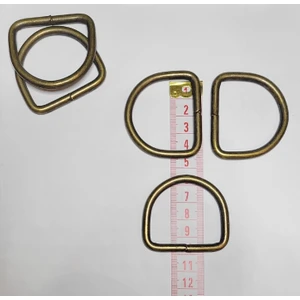 VSLT Handmade 10 Adet Metal D Halka 4 Cm. Et Kalınlık 5mm.