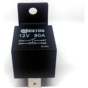 Mini Güç Rölesi 12V 4p 80A 4 Fişli