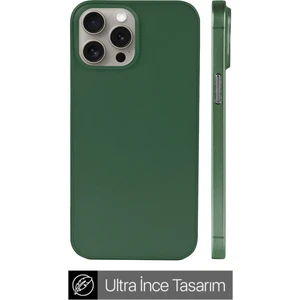 Apple iPhone 15 Pro Max Ultra Ince Telefon Kılıfı Yeşil